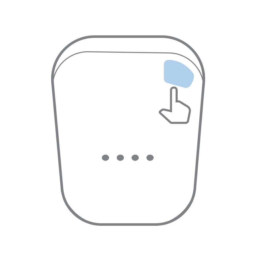 volume up touch location
